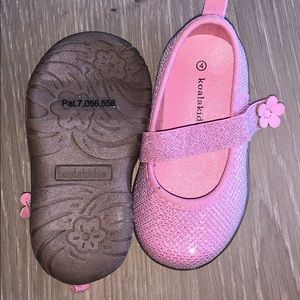 New Pink and silver sparkly Koala kids baby shoes